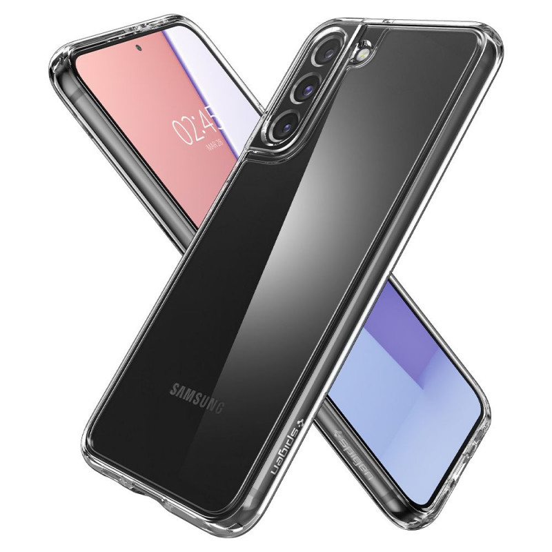 Spigen Ultra Hybrid puzdro na Samsung Galaxy S22, Crystal Clear