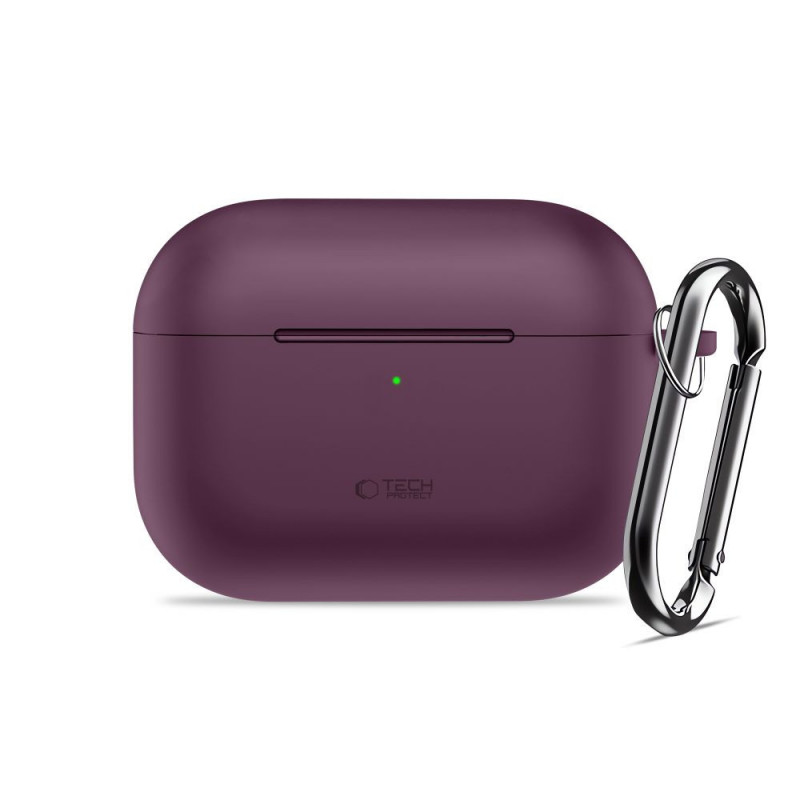 Tech-Protect Silicone Hook THP6103 kryt na nabíjacie puzdro Apple AirPods Pro 3, bordový