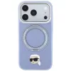 Karl Lagerfeld s Ring Stand 360 Karl Head Pin MagSafe puzdro pre Apple iPhone 18 Pro Max / 17 Pro Max, svetlomodré (KF003238)