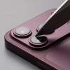 Tech-Protect Camfull Fit+ ochrana objektívu fotoaparátu pre Apple iPhone 18 Pro Max, bordová