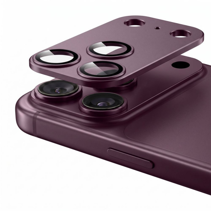 Tech-Protect Camfull Fit+ Apple iPhone 18 Pro ochranný kryt objektívu fotoaparátu, bordová