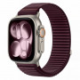 Tech-Protect Nylonloop Apple Watch 8 / 9 / 10 / 11 / 12 / SE / Ultra 44/45/46/49 mm remienok na hodinky, Deep Burgundy