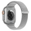 Tech-Protect Nylonloop remienok na Apple Watch 8 / 9 / 10 / 11 / 12 / SE / Ultra 44/45/46/49 mm, svetlosivý