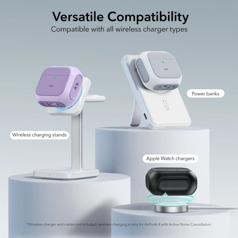 ESR Orbit HaloLock MagSafe puzdro pre Apple AirPods 4, purpurové