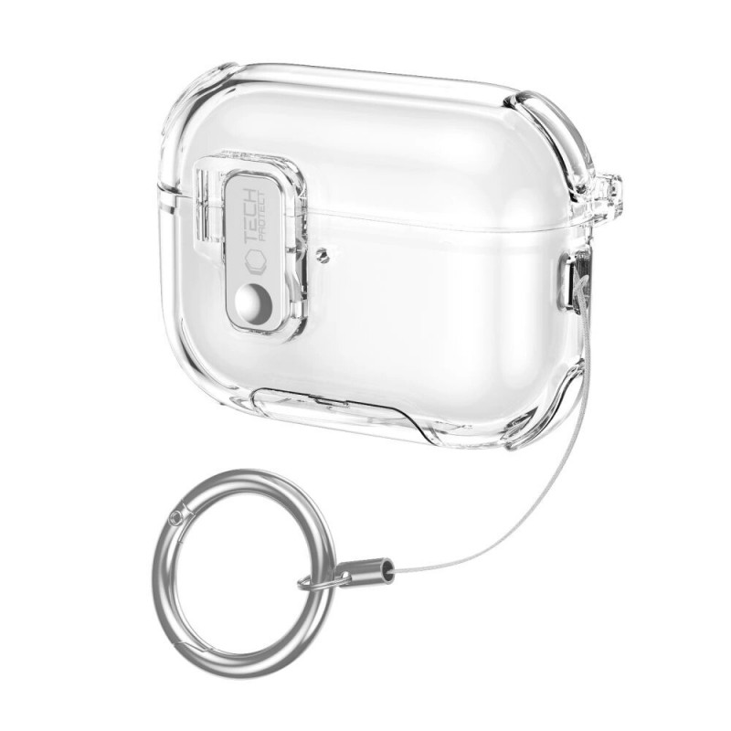 Tech-Protect Bounce Pro puzdro na nabíjacie puzdro Apple AirPods Pro 3, priehľadné