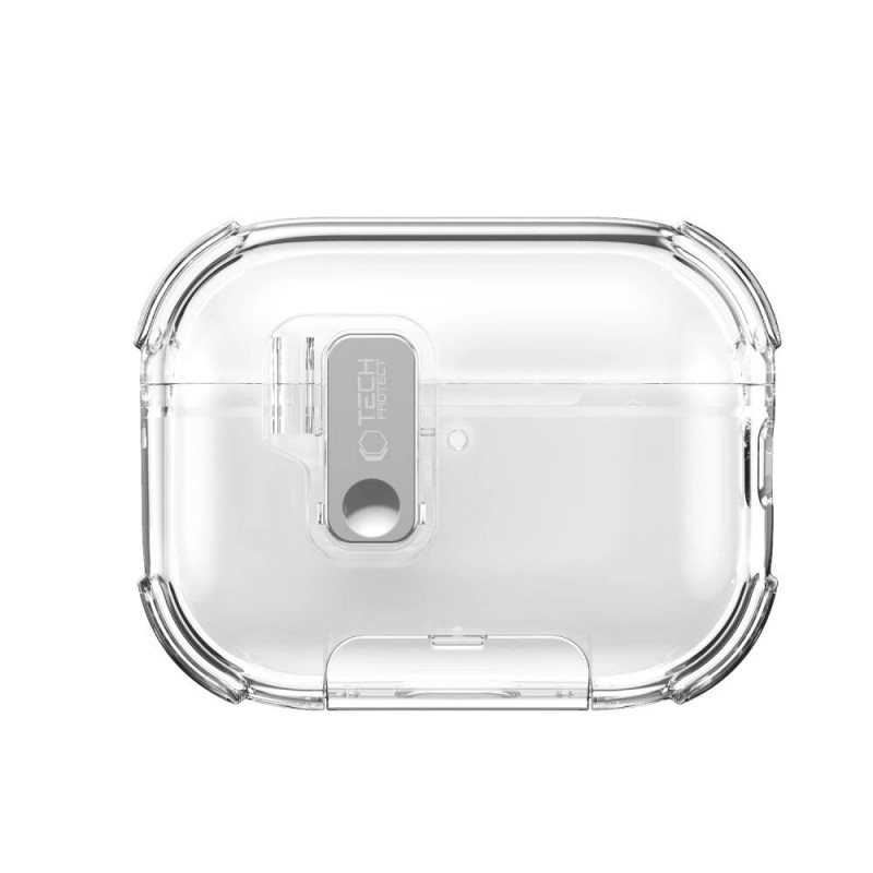 Tech-Protect Bounce Pro puzdro na nabíjacie puzdro Apple AirPods Pro 3, priehľadné