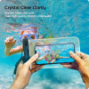 Spigen A601 univerzálne vodotesné puzdro (2 ks), Crystal Clear