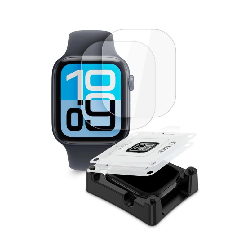Tech-Protect Supreme Set+ Apple Watch 4 / 5 / 6 / SE 1 / 2 / 3 44 mm hydrogélová ochrana displeja, priehľadná (2 ks)