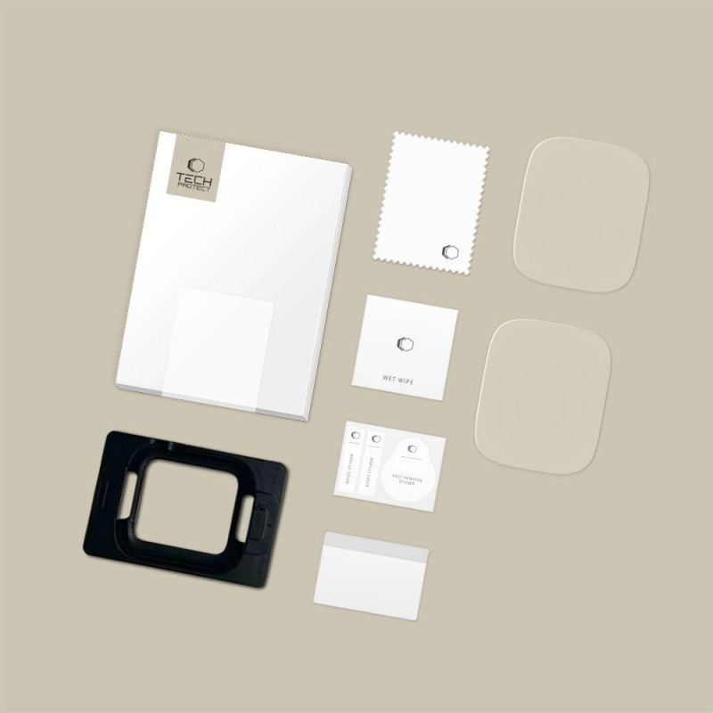 Tech-Protect Supreme Set+ Apple Watch 4 / 5 / 6 / SE 1 / 2 / 3 44 mm hydrogélová ochrana displeja, priehľadná (2 ks)