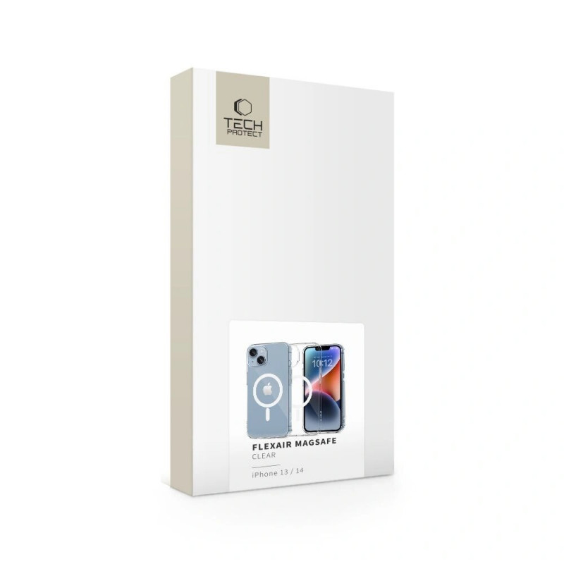 Tech-Protect FlexAir MagSafe puzdro pre Apple iPhone 13 / 14, priehľadné
