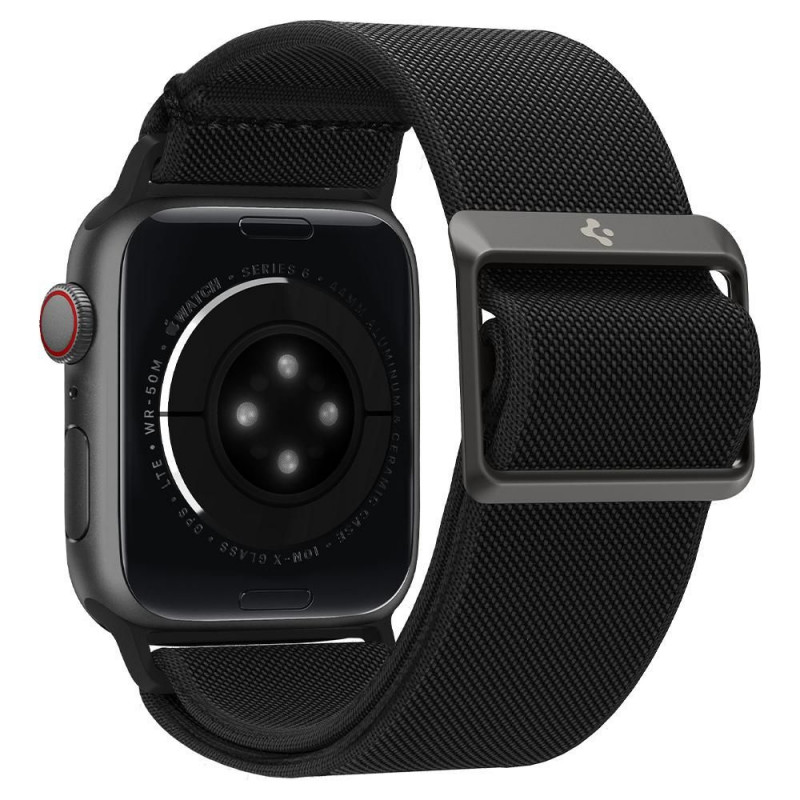 Remienok Spigen Fit Lite pre Apple Watch 4/5/6/7/SE/8/9/Ultra 44/45/49 mm, čierny