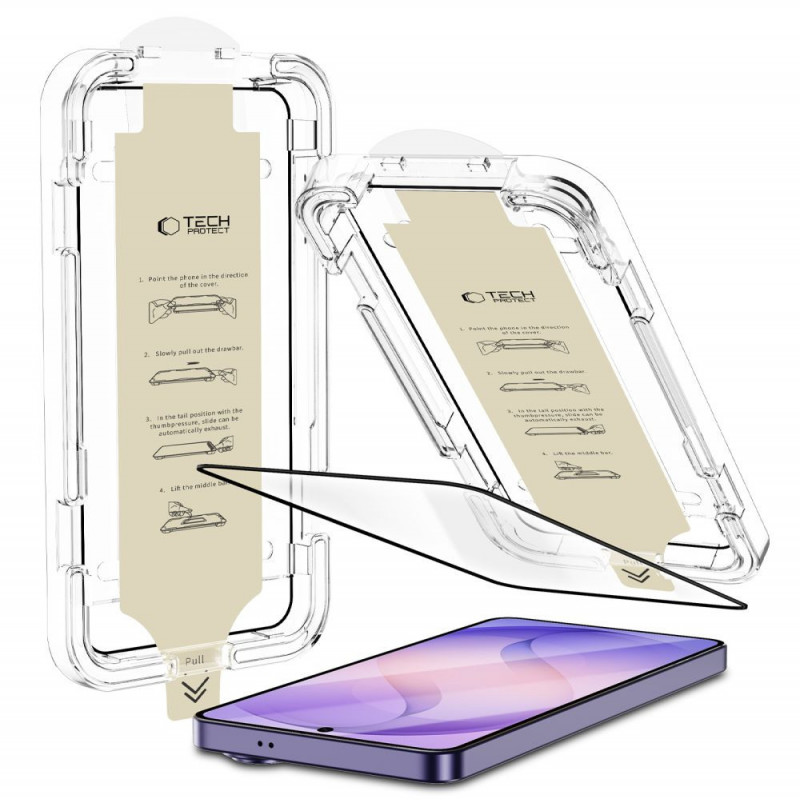 Tech-Protect Quick Set AR+ proti reflexné sklo pre Samsung Galaxy S26 Ultra, čierne