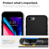 Spigen Liquid Air puzdro pre Apple iPhone SE 2022 / SE 2020 / 8 / 7, čierne