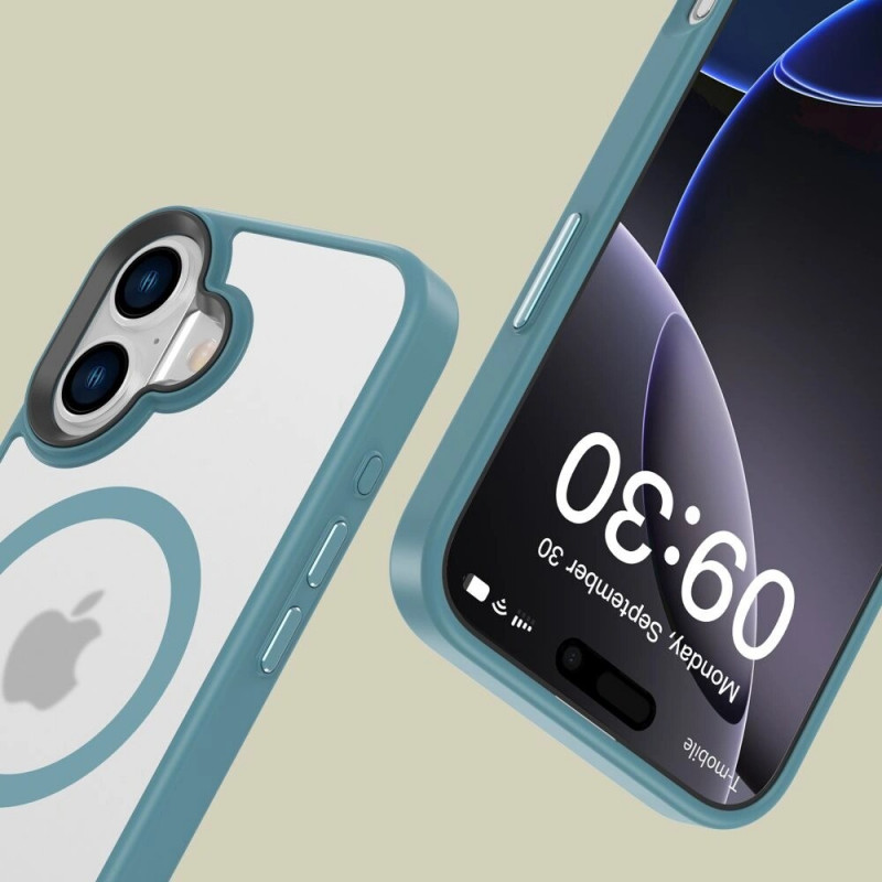 Tech-Protect MagMat MagSafe puzdro pre Apple iPhone 16, matná tyrkysová