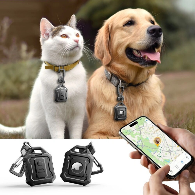 Tech-Protect Kevlar Pro puzdro pre Apple AirTag 1 / 2, čierne
