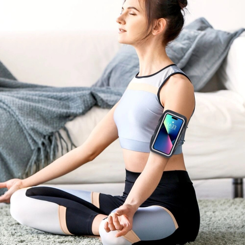 Tech-Protect M4 univerzálna športová páska na rameno, čierna