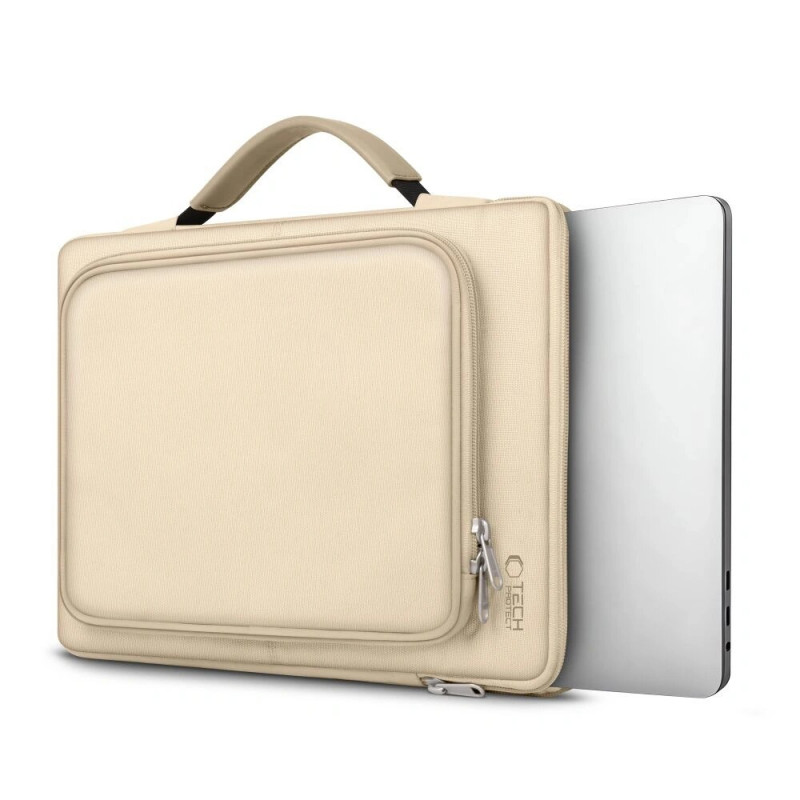 Taška na notebook Tech-Protect Basic Bag 15-16", pieskovo béžová
