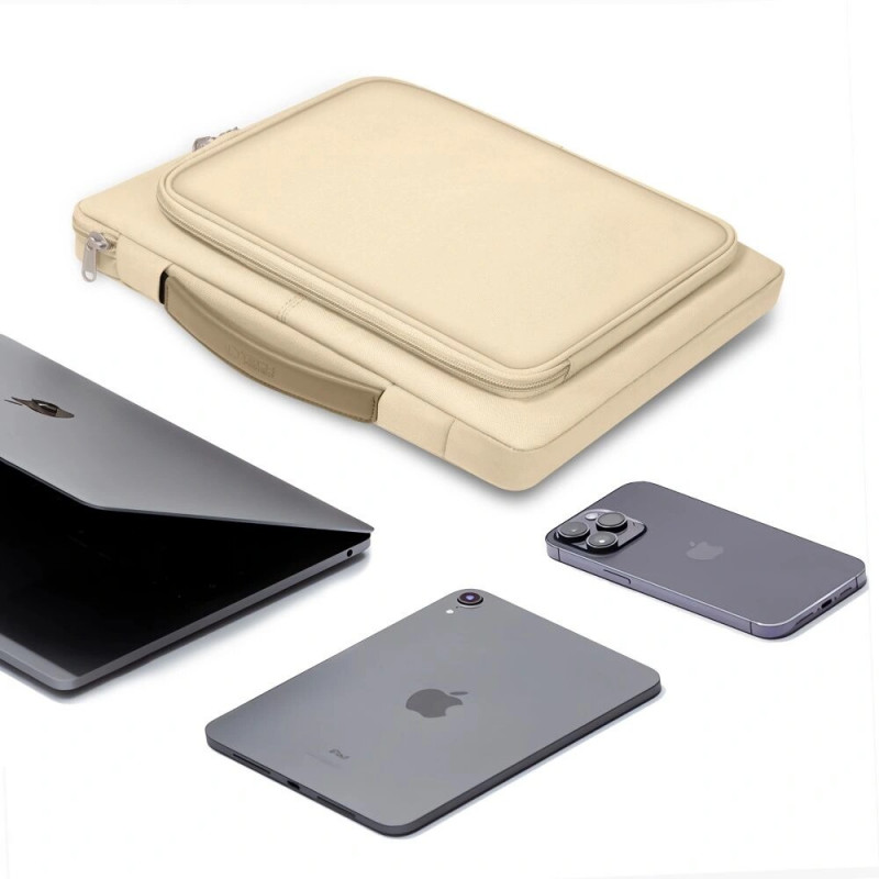 Taška na notebook Tech-Protect Basic Bag 15-16", pieskovo béžová