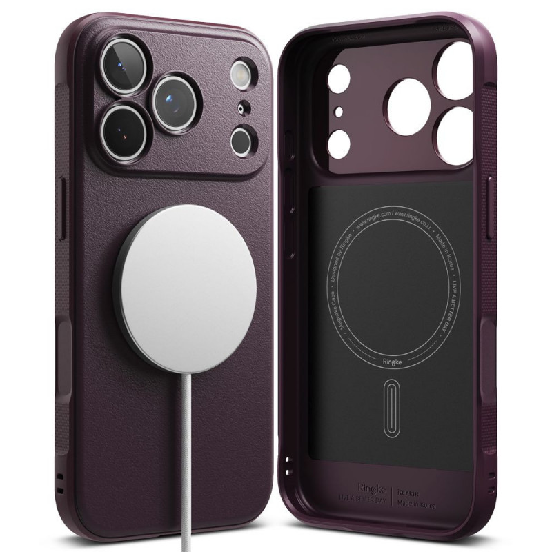 Ringke Onyx Magnetic MagSafe RGK12089 puzdro pre Apple iPhone 17 Pro Max / 18 Pro Max, bordová
