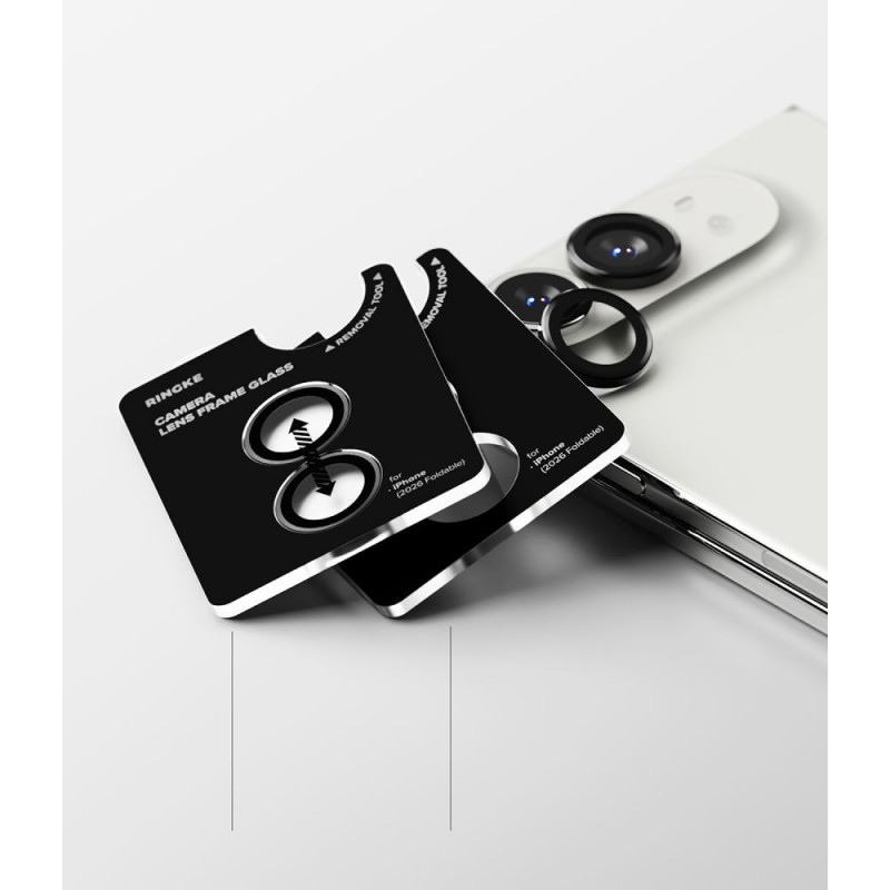 Ringke Camera Frame RGK12086 ochrana objektívu fotoaparátu pre Apple iPhone Duo (2 ks), čierna