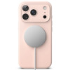 Ringke Silikónové magnetické puzdro MagSafe pre Apple iPhone 18 Pro, ružový piesok