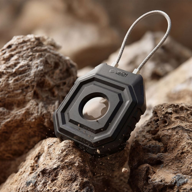 Tech-Protect Kevlar Seal puzdro pre Apple AirTag 1 / 2, čierne