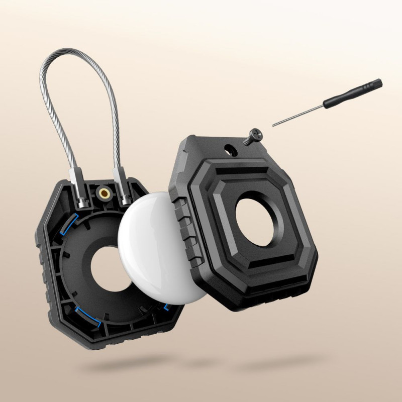 Tech-Protect Kevlar Seal puzdro pre Apple AirTag 1 / 2, čierne