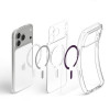 Spigen Ultra Hybrid MagSafe puzdro pre Apple iPhone 17 Pro / 18 Pro, priehľadná/burgundy