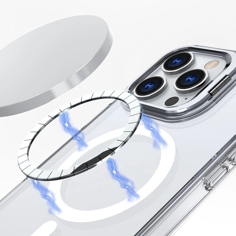 Tech-Protect Magstand MagSafe puzdro pre Apple iPhone 16, priehľadné
