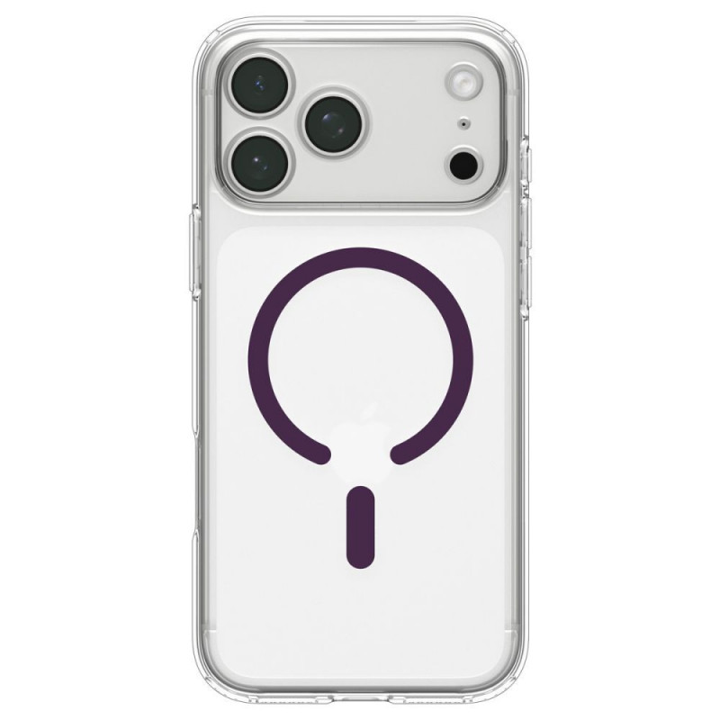 Spigen Ultra Hybrid MagSafe puzdro pre Apple iPhone 17 Pro Max / 18 Pro Max, priehľadné/burgundy