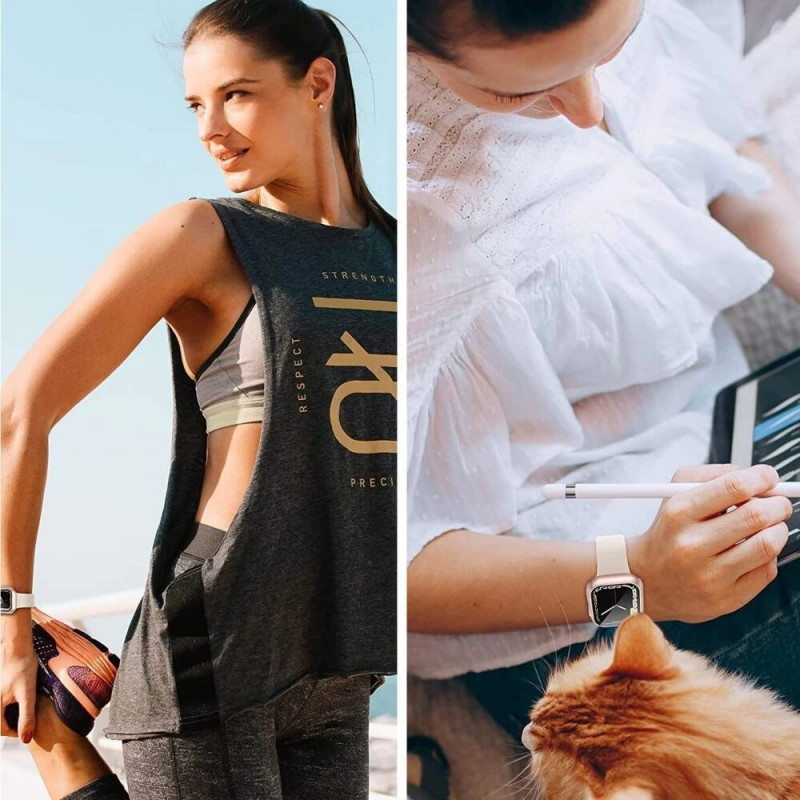 Tech-Protect Puzdro Defense360 pre Apple Watch 10 / 11 46 mm, čierno-oranžové