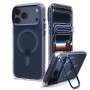 Puzdro Spigen Ultra Hybrid Optik S MagSafe pre Apple iPhone 17 Pro / 18 Pro, Clear/Deep Blue