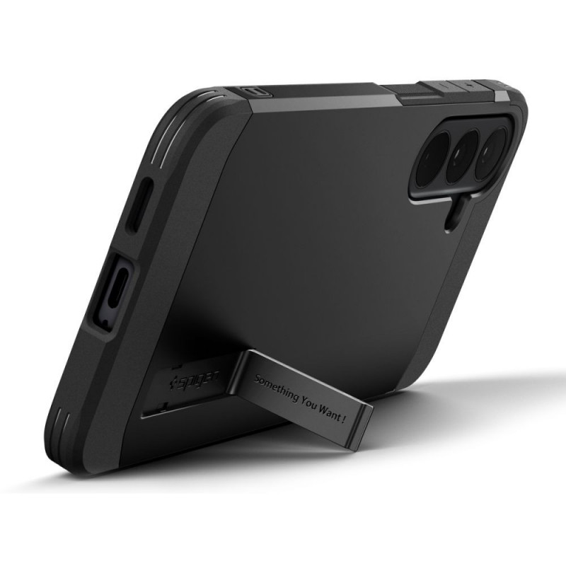 Spigen Tough Armor Mag MagSafe puzdro pre Samsung Galaxy S25 FE / S26 FE, čierne