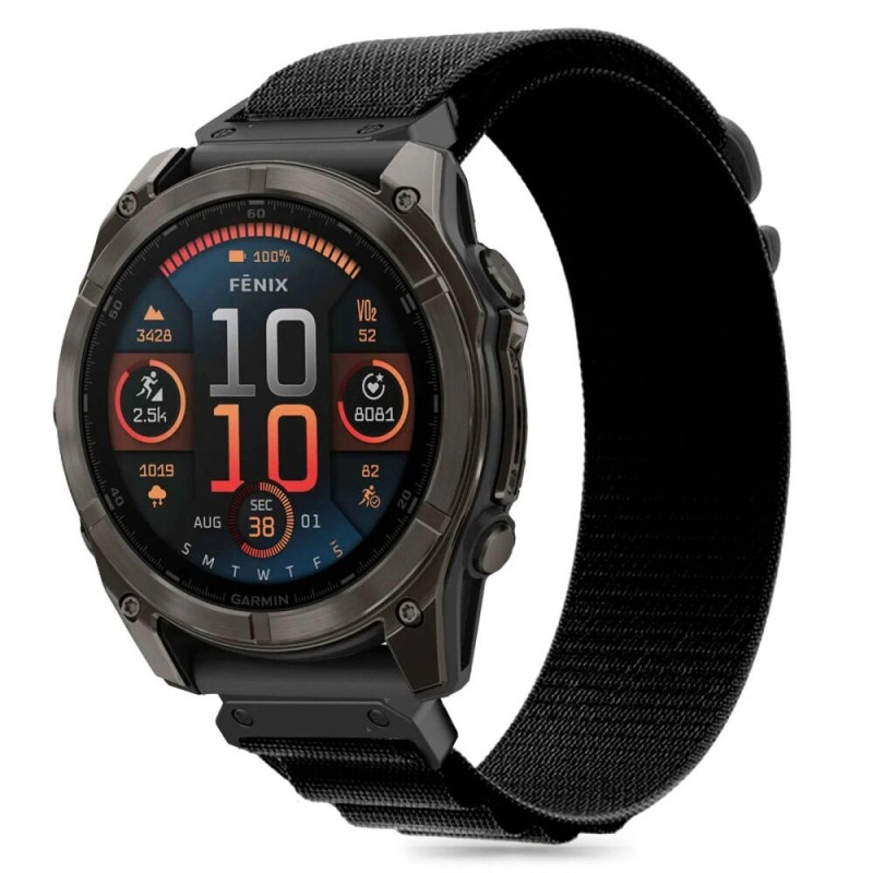Tech-Protect Nylon Pro remienok pre Garmin Fenix 5 / 6 / 6 Pro / 7 / 8 (47 mm) / E, čierny