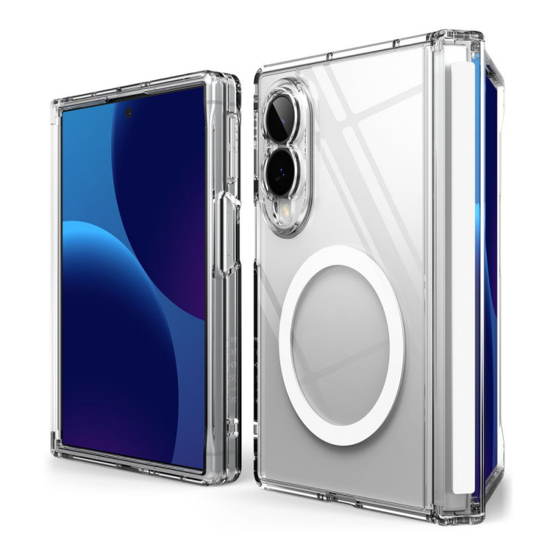 Puzdro Ringke Fusion Flap Magnetic MagSafe pre Samsung Galaxy Z Fold 8, priehľadné