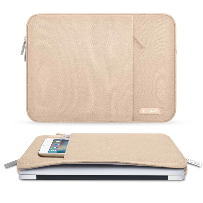 Tech-Protect puzdro na notebook Sleevy Laptop 13-14" sleeve, Caffe Latte