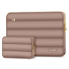 Tech-Protect Puffy puzdro na notebook 15-16" s vreckom na príslušenstvo, Walnut