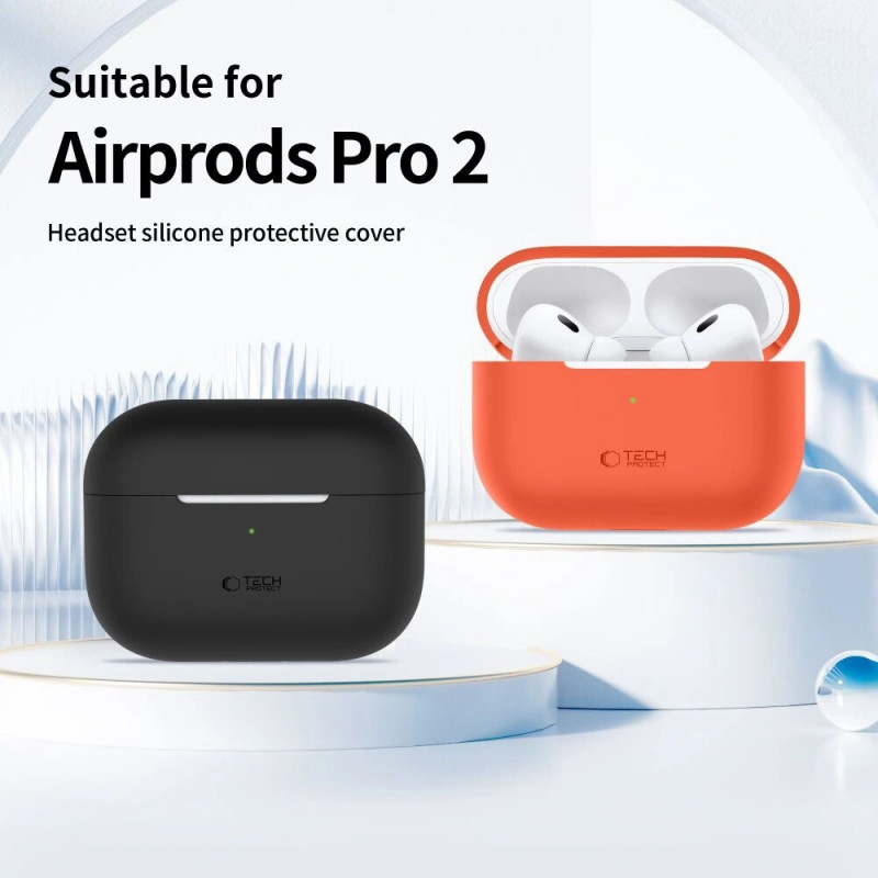 Tech-Protect silikónové puzdro pre Apple AirPods Pro 1/2, Caffe Latte
