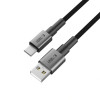 Kábel Tech-Protect Ultraboost DNA USB-A / USB-C 15W/3A 100 cm, Iron Grey