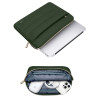 Puzdro na notebook Tech-Protect Puffy 15-16" s vreckom na príslušenstvo, Army Green