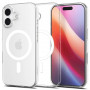 Spigen Liquid Crystal Mag MagSafe puzdro pre Apple iPhone 17, priehľadné/biele
