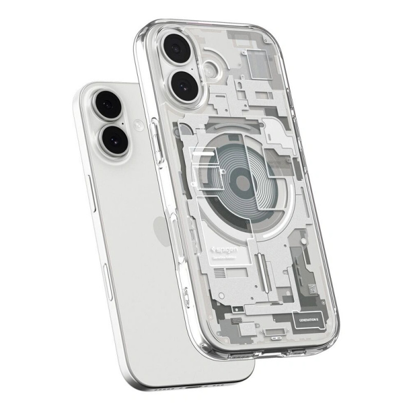Spigen Ultra Hybrid Mag MagSafe puzdro pre Apple iPhone 17 Zero One, Natural Titanium
