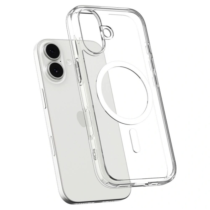 Puzdro Spigen Ultra Hybrid Mag MagSafe ACS10380 pre Apple iPhone 17, priehľadné/biele