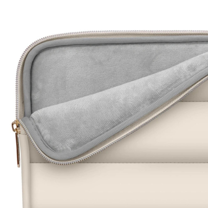 Tech-Protect Puffy puzdro na notebook 13-14" s vreckom na príslušenstvo, piesková