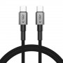 Kábel Tech-Protect Ultraboost DNA USB-C / USB-C PD60W/3A 100 cm, Iron Grey