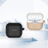 Tech-Protect Silikónové puzdro s háčikom pre Samsung Galaxy Buds 3 / 3 Pro, Cafe Latte
