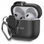 Tech-Protect Tenké puzdro Slim Hook s karabínou pre Apple AirPods 4, čierne