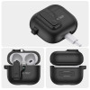 Tech-Protect Tenké puzdro Slim Hook s karabínou pre Apple AirPods 4, čierne