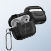 Tech-Protect Tenké puzdro Slim Hook s karabínou pre Apple AirPods 4, čierne