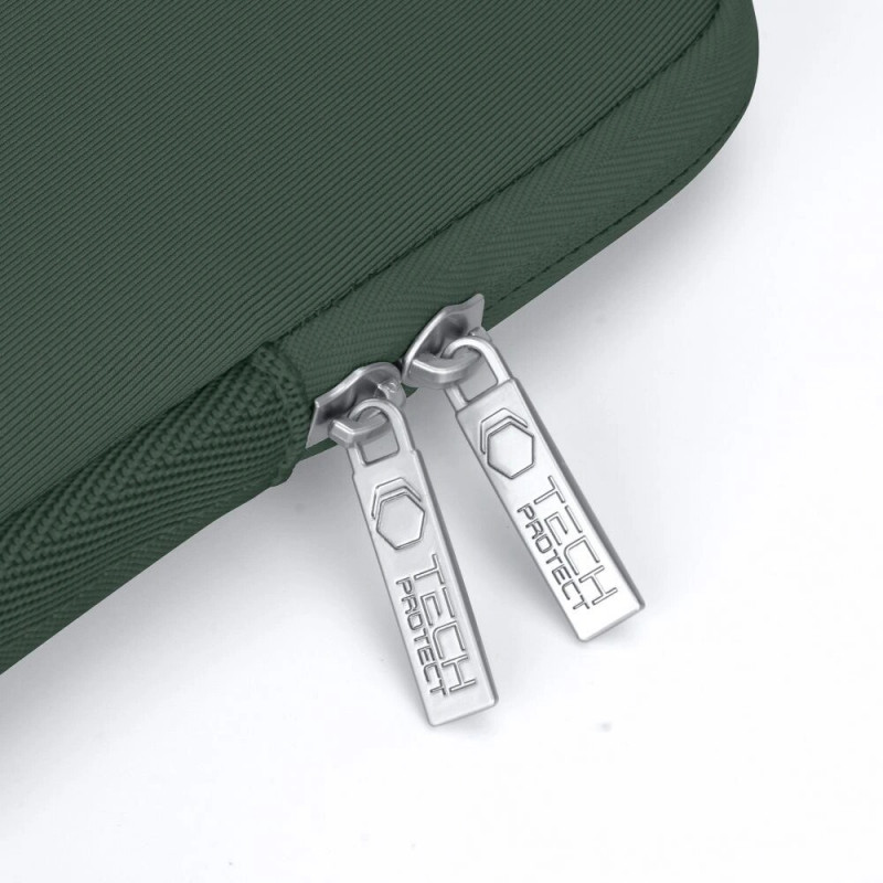 Tech-Protect NeoSlim puzdro na notebook 15-16" s taštičkou na príslušenstvo, Midnight Green